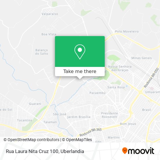 Rua Laura Nita Cruz 100 map