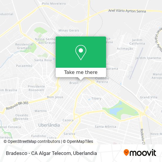 Bradesco - CA Algar Telecom map