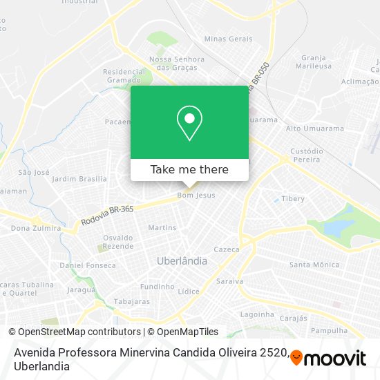 Avenida Professora Minervina Candida Oliveira 2520 map