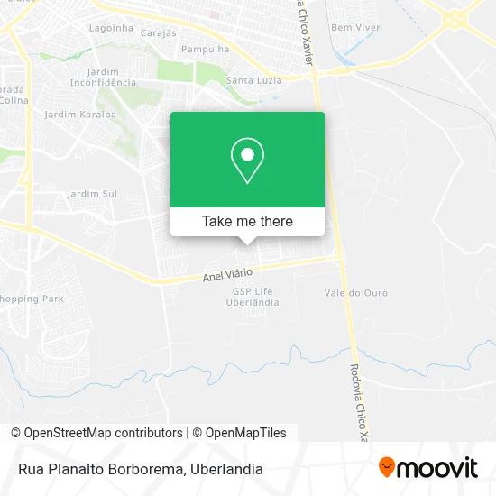Rua Planalto Borborema map