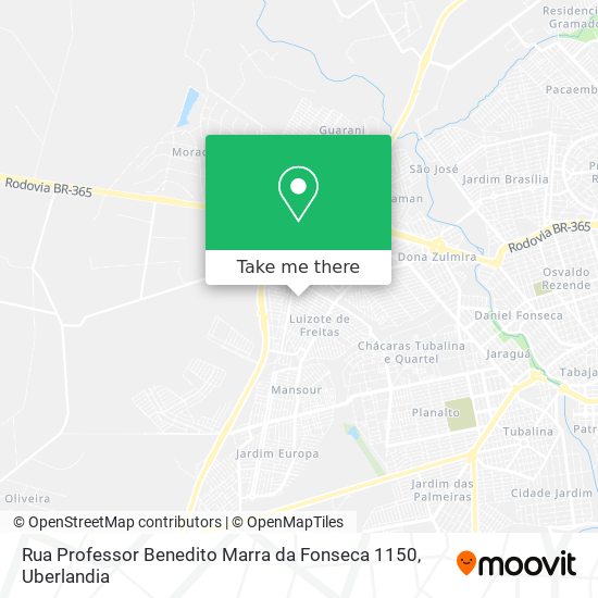 Rua Professor Benedito Marra da Fonseca 1150 map