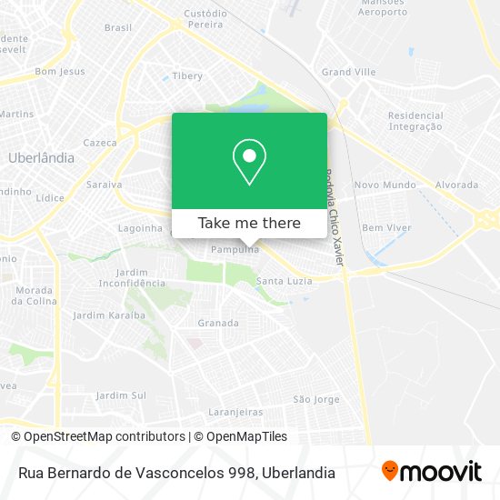 Mapa Rua Bernardo de Vasconcelos 998