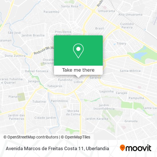 Mapa Avenida Marcos de Freitas Costa 11