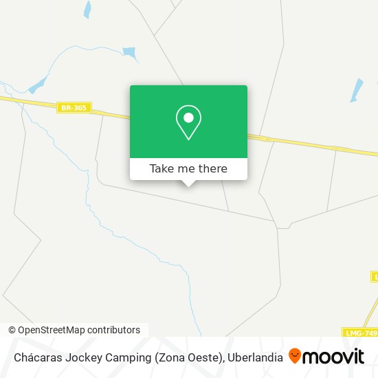 Mapa Chácaras Jockey Camping (Zona Oeste)