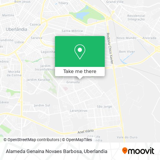 Mapa Alameda Genaína Novaes Barbosa