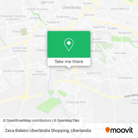 Zeca Baleiro Uberlândia Shopping map