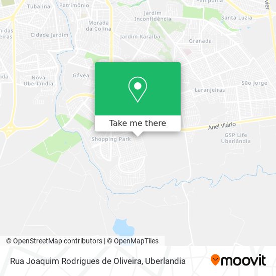 Mapa Rua Joaquim Rodrigues de Oliveira
