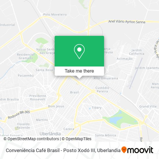 Conveniência Café Brasil - Posto Xodó III map