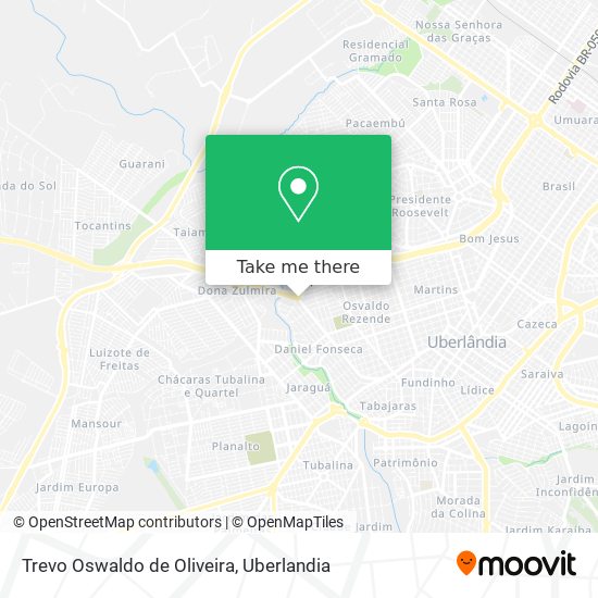 Mapa Trevo Oswaldo de Oliveira