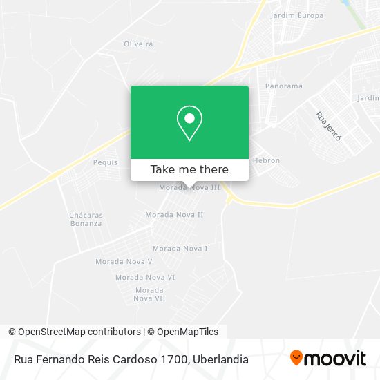 Rua Fernando Reis Cardoso 1700 map