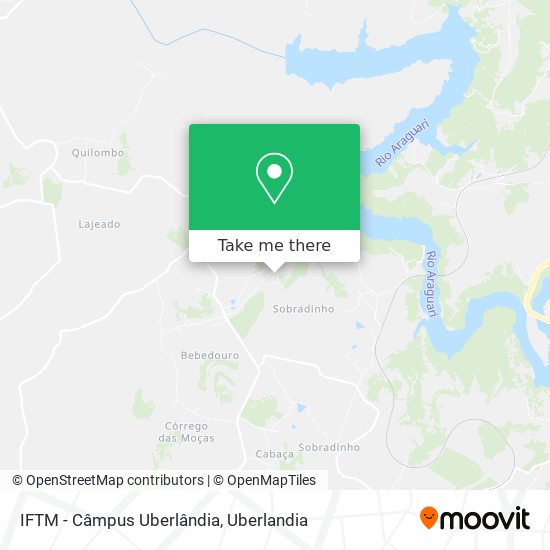 Mapa IFTM - Câmpus Uberlândia