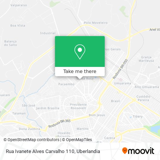 Mapa Rua Ivanete Alves Carvalho 110