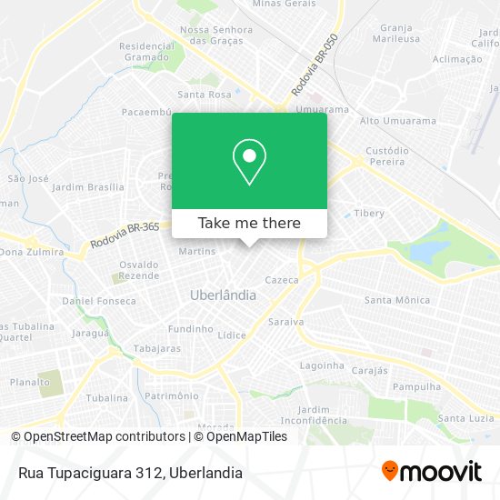 Rua Tupaciguara 312 map