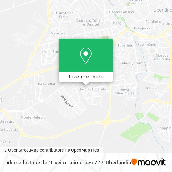 Alameda José de Oliveira Guimarães 777 map