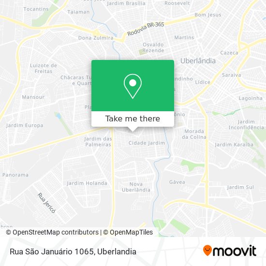 Mapa Rua São Januário 1065