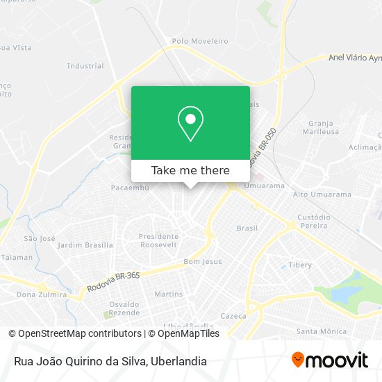 Rua João Quirino da Silva map