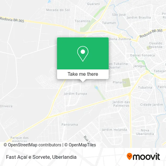 Fast Açaí e Sorvete map