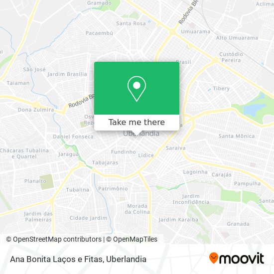 Ana Bonita Laços e Fitas map
