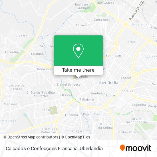 Mapa Calçados e Confecções Francana