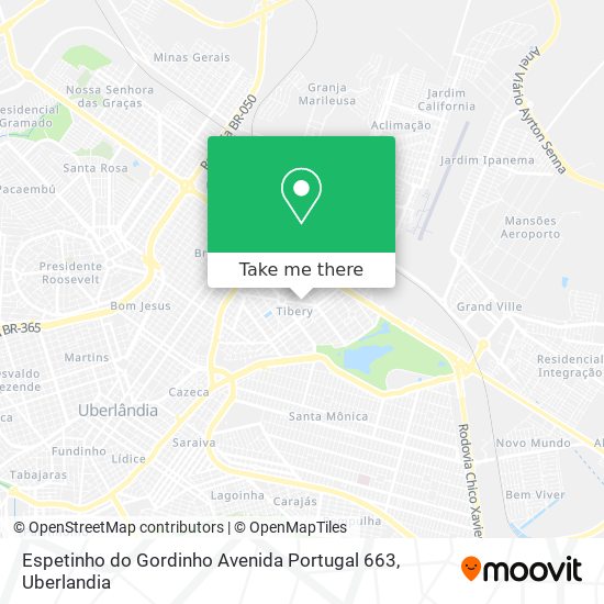 Mapa Espetinho do Gordinho Avenida Portugal 663