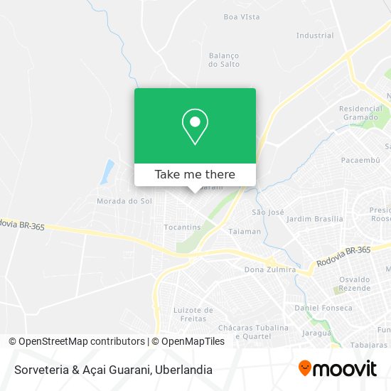 Sorveteria & Açai Guarani map