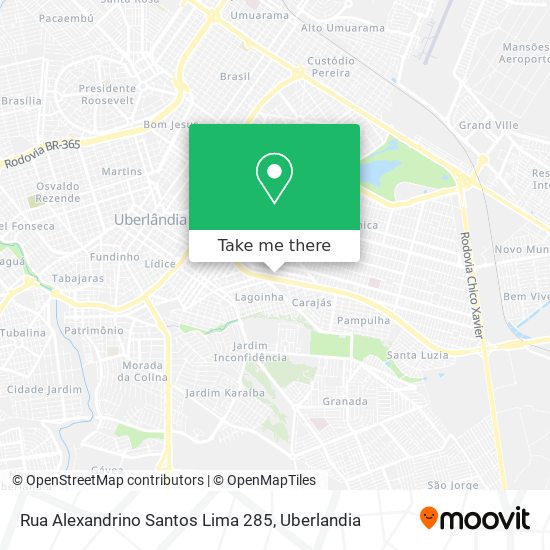 Rua Alexandrino Santos Lima 285 map