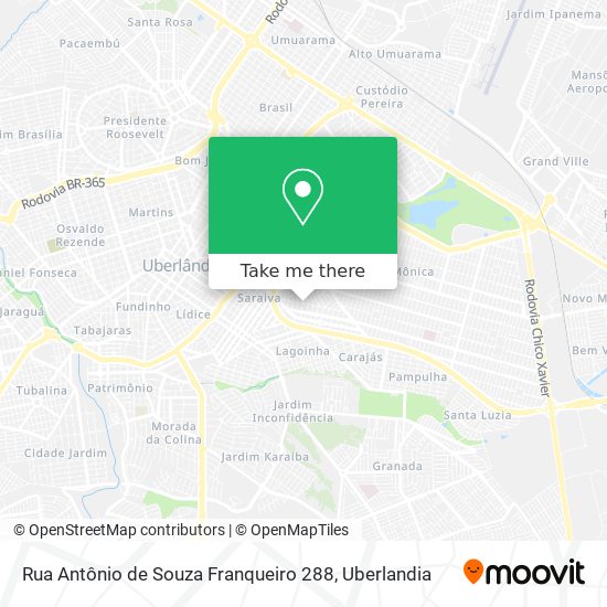 Mapa Rua Antônio de Souza Franqueiro 288