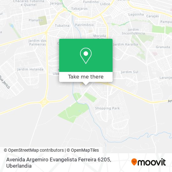 Mapa Avenida Argemiro Evangelista Ferreira 6205