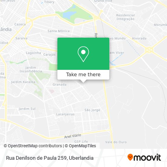 Rua Denílson de Paula 259 map