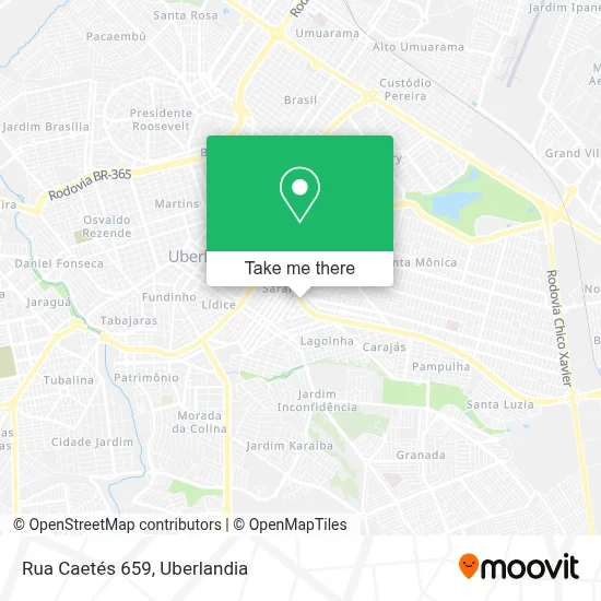 Rua Caetés 659 map