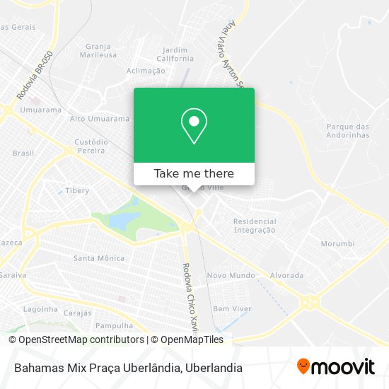 Bahamas Mix Praça Uberlândia map