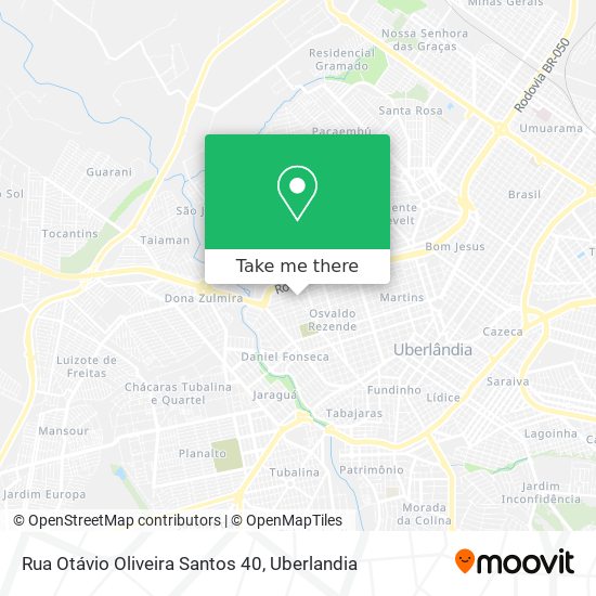 Mapa Rua Otávio Oliveira Santos 40