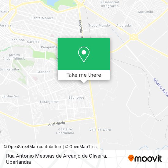 Rua Antonio Messias de Arcanjo de Oliveira map