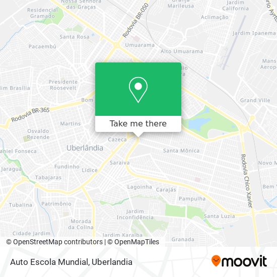 Auto Escola Mundial map