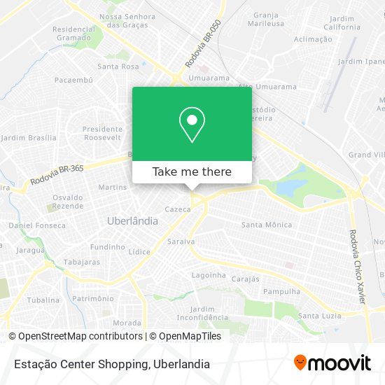 Estação Center Shopping map