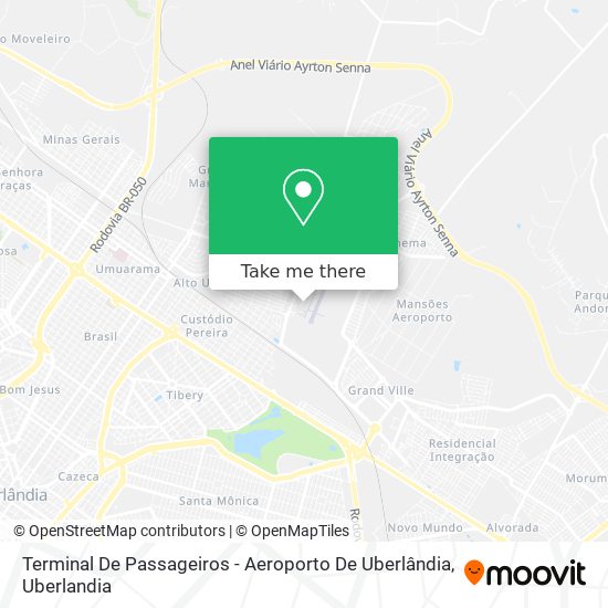 Terminal De Passageiros - Aeroporto De Uberlândia map