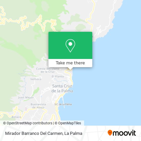 mapa Mirador Barranco Del Carmen