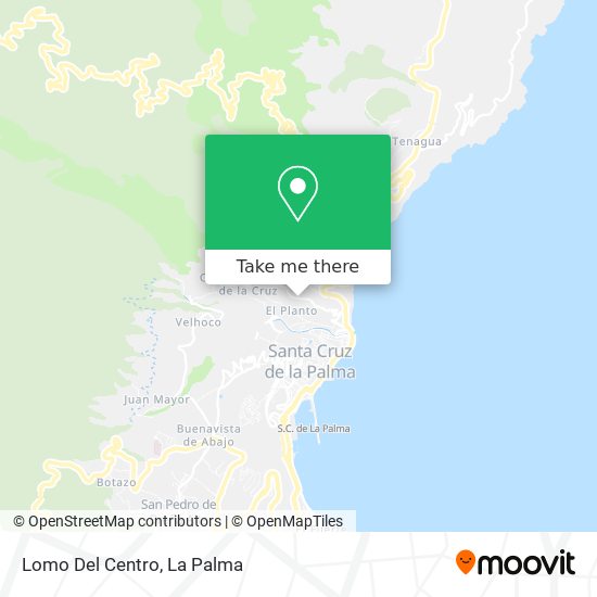 mapa Lomo Del Centro