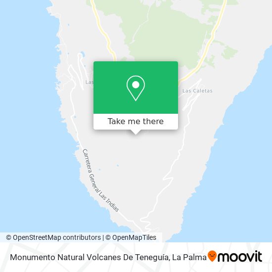 Monumento Natural Volcanes De Teneguía map