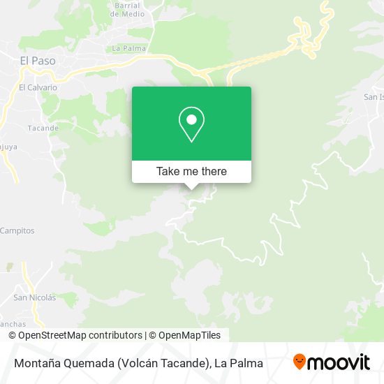 Montaña Quemada map