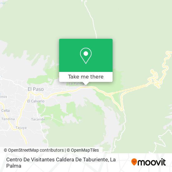 mapa Centro De Visitantes Caldera De Taburiente