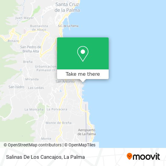 Salinas De Los Cancajos map