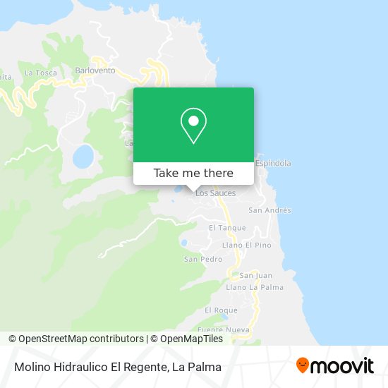 Molino Hidraulico El Regente map