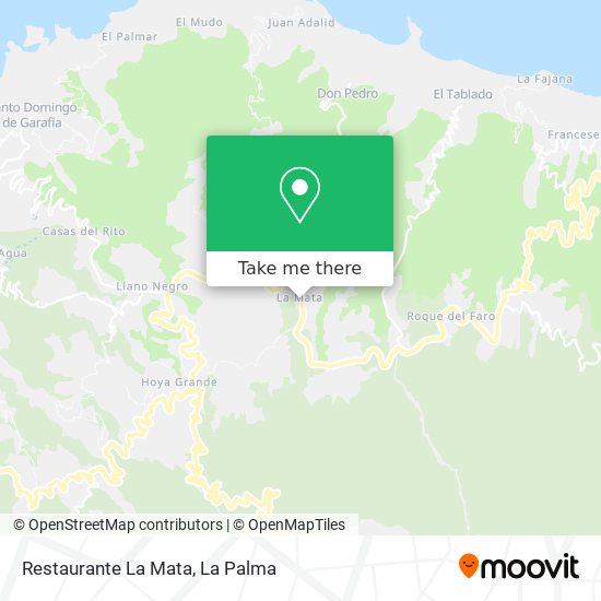 mapa Restaurante La Mata