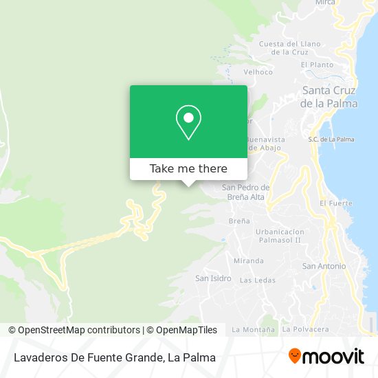 Lavaderos De Fuente Grande map