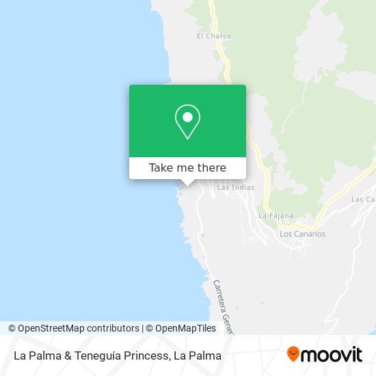 mapa La Palma & Teneguía Princess