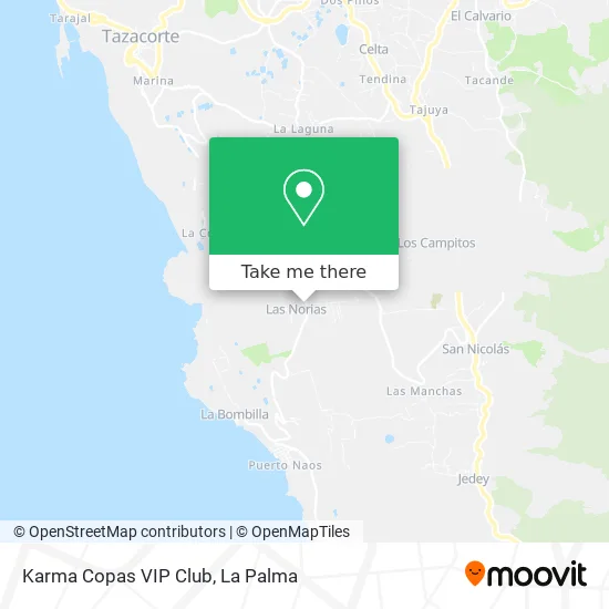 Karma Copas VIP Club map