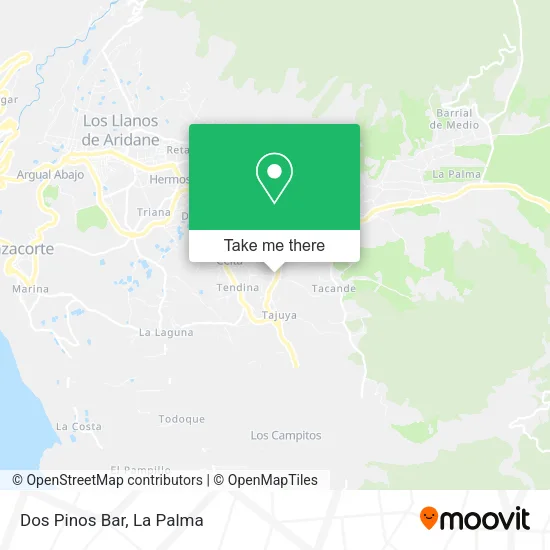 Dos Pinos Bar map