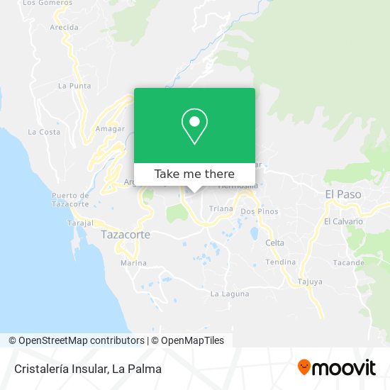 Cristalería Insular map