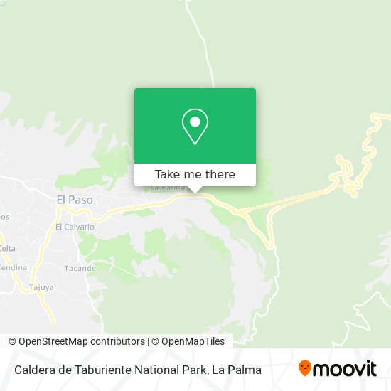 Caldera de Taburiente National Park map